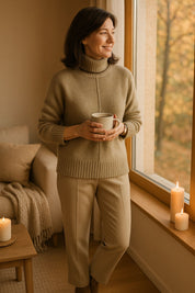 Pull col roulé femme Liv — mix cachemire doux & coupe confortable