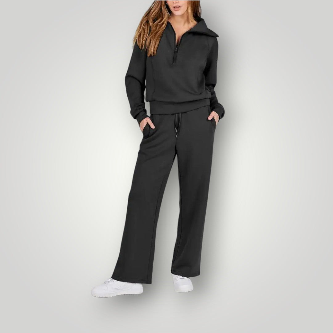 Nelleke | Ensemble loungewear femme – Veste zippée & pantalon large