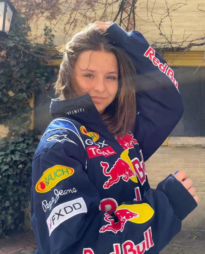 veste Red Bull Racing Lia — blouson oversize unisexe streetwear inspiré F1