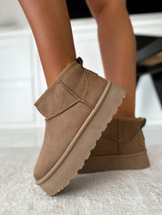 Bottes d’Hiver Femme Autumn – Boots Chaudes avec Doublure en Laine Style UGG