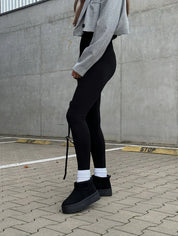 Bottes d’Hiver Femme Autumn – Boots Chaudes avec Doublure en Laine Style UGG