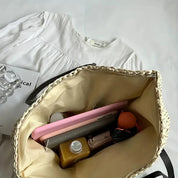 Sac tissé structuré pour femme — grand cabas chic & pratique