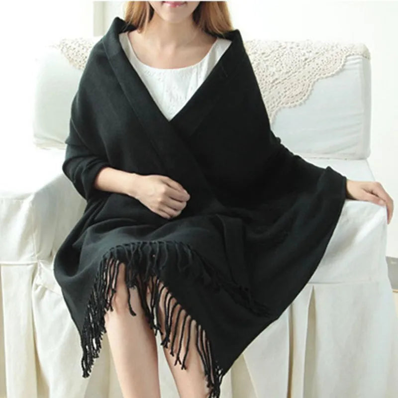 Écharpe femme en cachemire – Coleen | Écharpe douce & chaude à motif carreaux