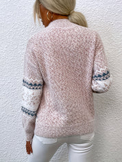 Pull femme MALIE – pull chaud motif scandinave hiver élégant