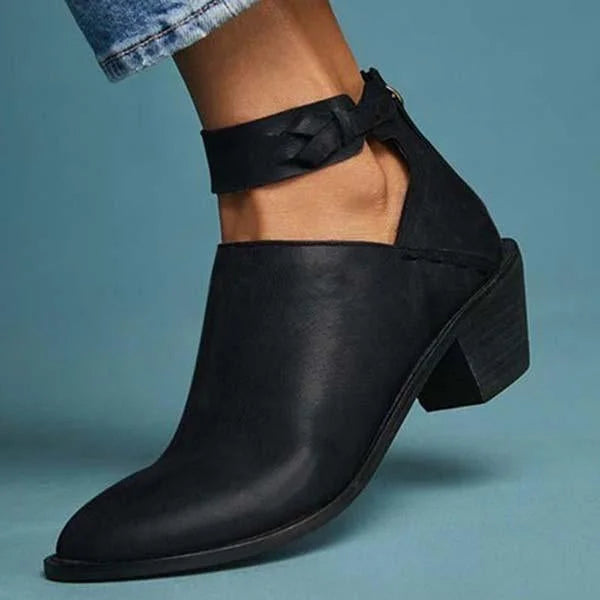 Bottines femme à talon – cuir confortable & design intemporel