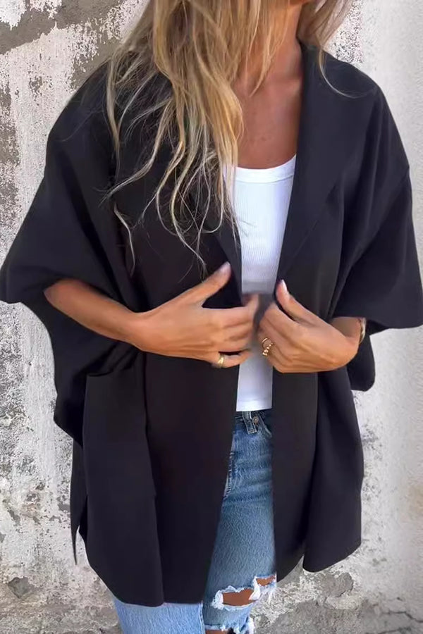 Cape veste oversize femme – Coupe ample légère & style cape tendance