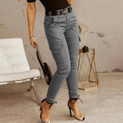 Jean Cargo Femme – Pantalon Tendance avec Poches Utiles & Coupe Confortable