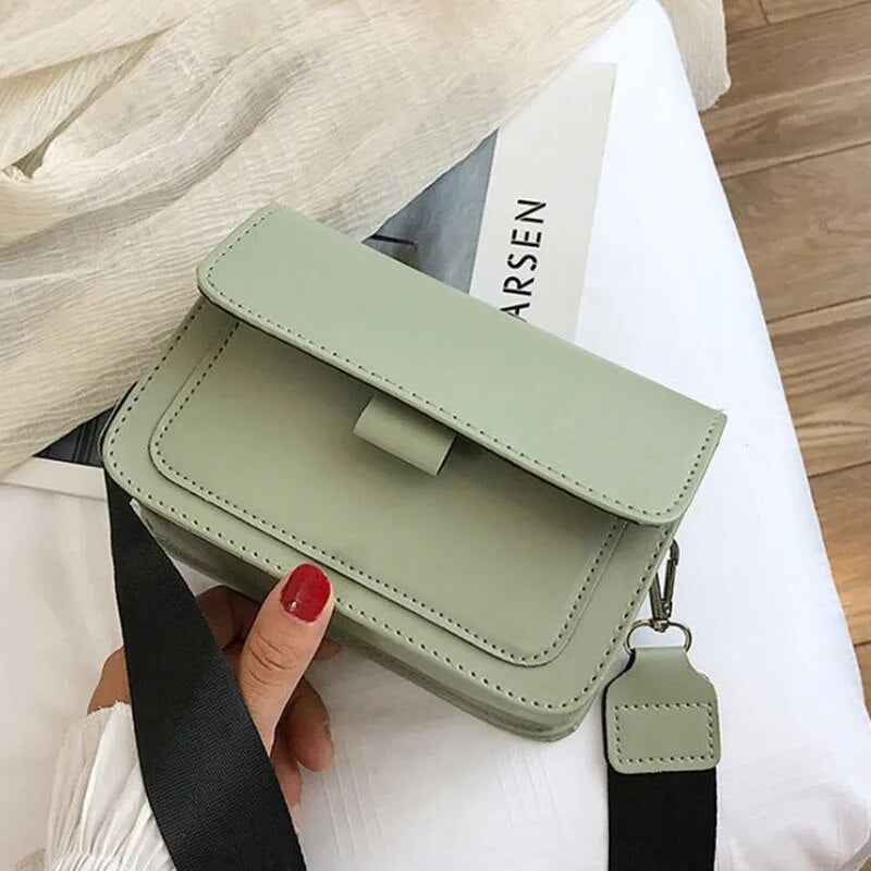 Sac crossbody femme – petit sac PU cuir avec large bandoulière réglable