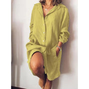 Marlene | Blouse longue en lin femme – Coupe fluide & style intemporel