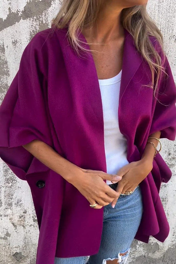 Cape veste oversize femme – Coupe ample légère & style cape tendance