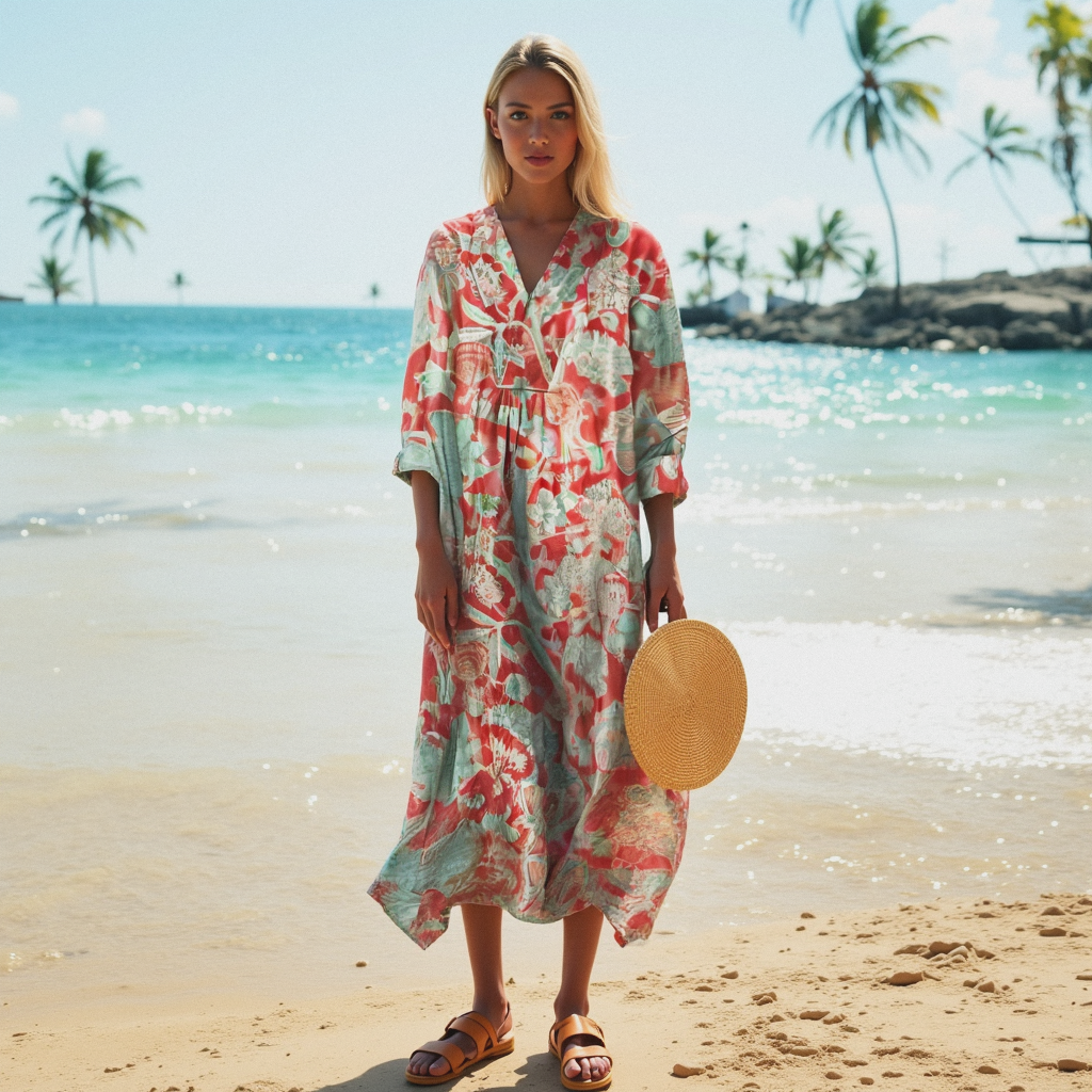 Robe portefeuille fleurie femme – Coton léger & style vintage | Ellis