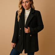 Manteau d’hiver femme Yara – Élégant et cintré avec design intemporel