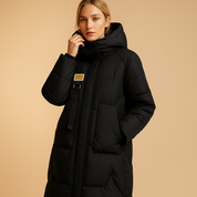 Manteau d’hiver femme Lianne – Long et chaud avec coupe cintrée et poches