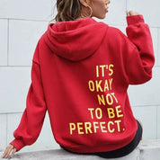 Hoodie oversize Noelle femme – streetwear message dos