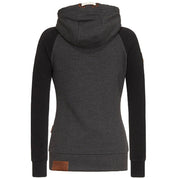 Hoodie femme sportive – sweat zippé chaud avec capuche & doublure polaire