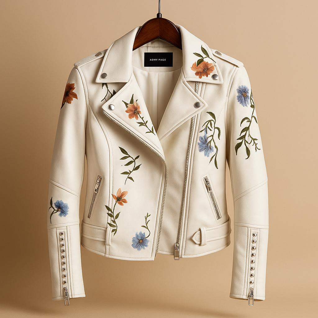 Veste femme Yara en cuir véritable – Coupe cintrée et silhouette élégante