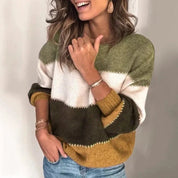 Pull femme Ainsley – pull élégant et doux avec coupe décontractée automne hiver