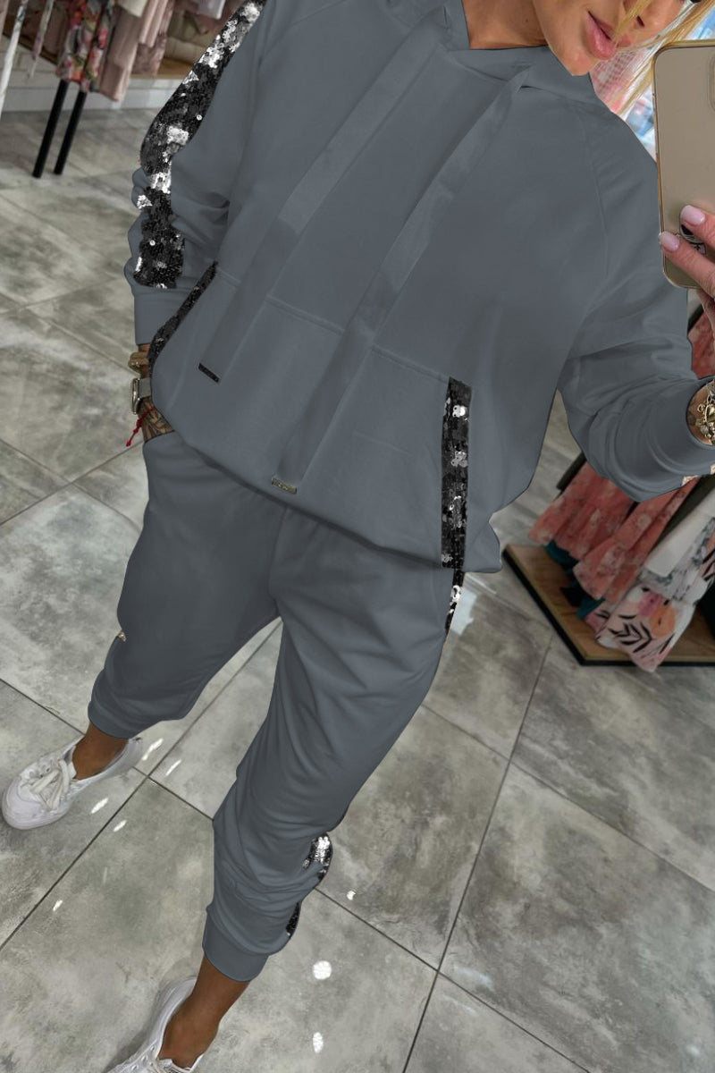 Esmee | Ensemble Femme Automne – Tenue Deux Pièces Pailletée, Chaude & Tendance