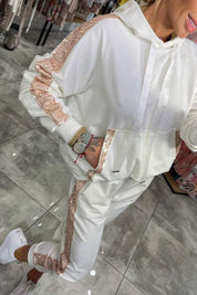 Esmee | Ensemble Femme Automne – Tenue Deux Pièces Pailletée, Chaude & Tendance