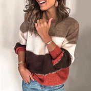Pull femme Ainsley – pull élégant et doux avec coupe décontractée automne hiver