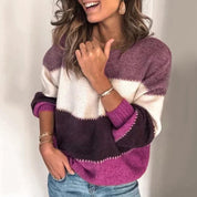 Pull femme Ainsley – pull élégant et doux avec coupe décontractée automne hiver
