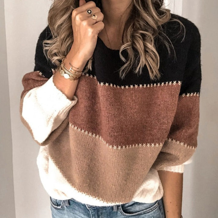 Pull femme Ainsley – pull élégant et doux avec coupe décontractée automne hiver
