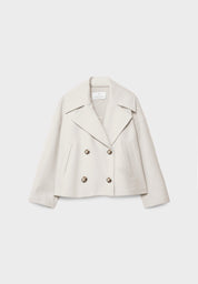 Anna – Manteau femme court élégant | Double boutonnage & chaleur