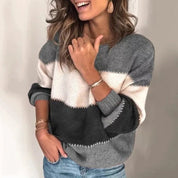 Pull femme Ainsley – pull élégant et doux avec coupe décontractée automne hiver