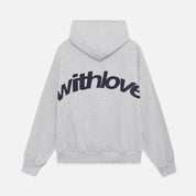 Hoodie unisexe With-love – sweat à capuche premium au design minimaliste