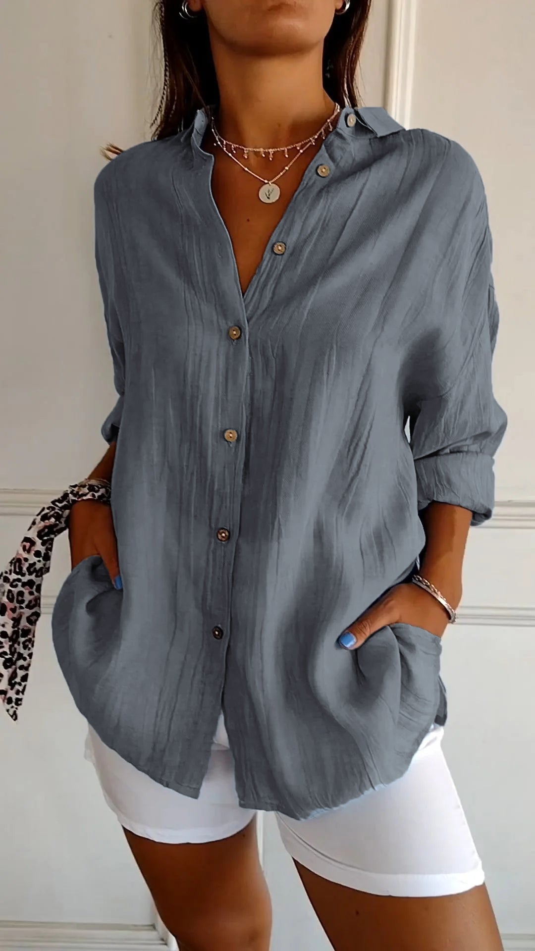 Blouse femme Mia | Élégante blouse légère | Chemisier luxe avec coupe parfaite