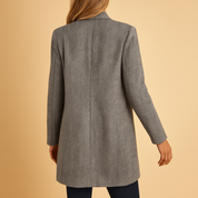 Manteau long femme Evelien – Veste casual imprimée à coupe confortable