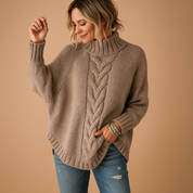 Marieke | Pull Long Femme en Maille Épaisse – Confort, Chaleur & Style Hivernal