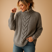 Marieke | Pull Long Femme en Maille Épaisse – Confort, Chaleur & Style Hivernal