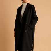 Manteau long femme Veerle – Hiver élégant à coupe cintrée et chaude