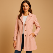 Elvira | Manteau de Pluie Long Élégant pour Femme – Imperméable, Coupe-vent & Respirant