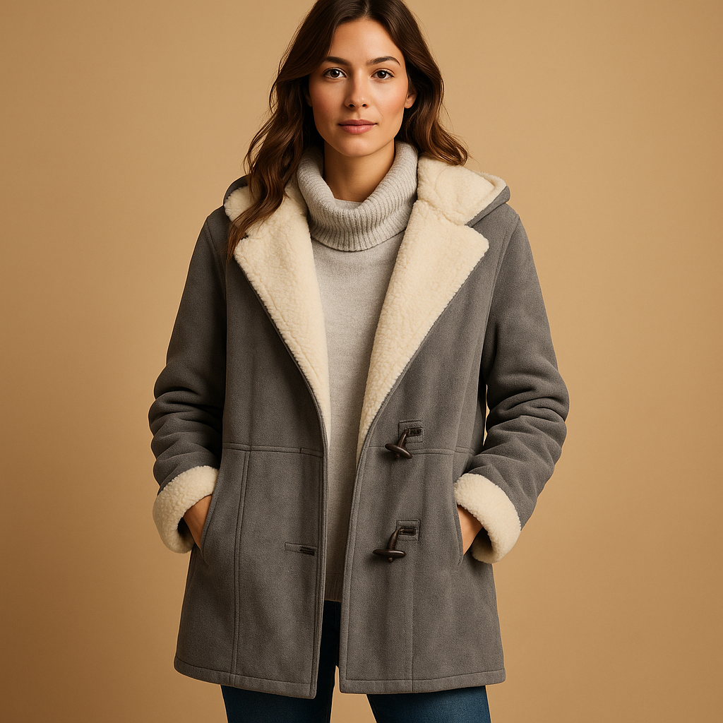 Manteau long Evelien à capuche femme – chaleur hivernale & couleurs tendances
