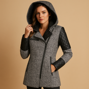Manteau long d’hiver femme Lotte – Chaud avec capuche et coupe moderne