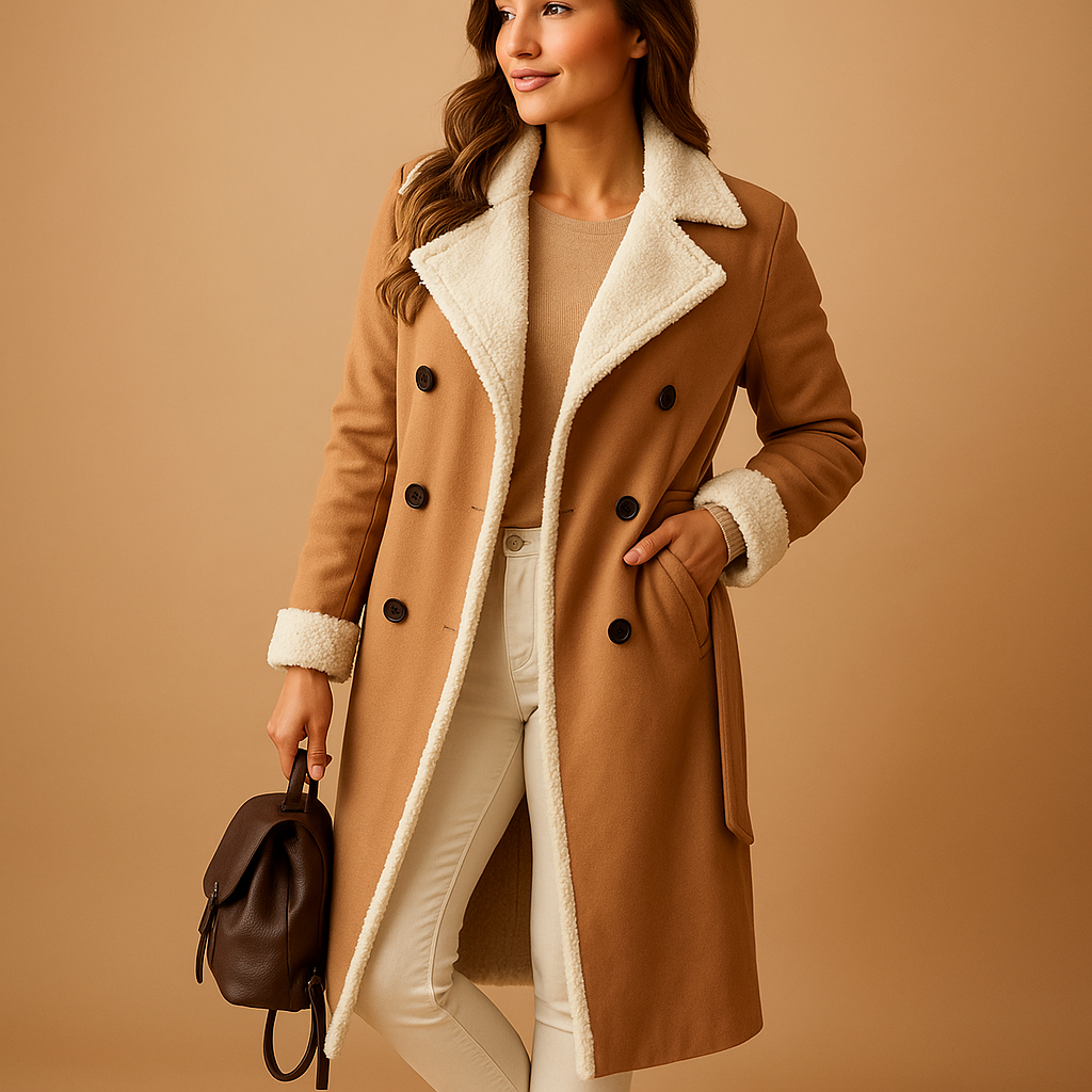 Manteau long d’hiver femme Marlies – matelassé chaud & style moderne
