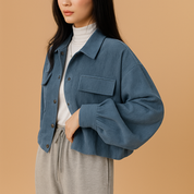 Veste d’été femme Jinte en velours côtelé – Légère et respirante