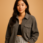 Veste d’été femme Jinte en velours côtelé – Légère et respirante