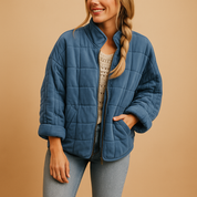 Manteau d’hiver femme léger – coupe cintrée élégante & poches pratiques