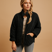 Manteau d’hiver femme léger – coupe cintrée élégante & poches pratiques