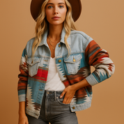 Veste d’automne femme Veerle – coton léger coupe ample & tons saison