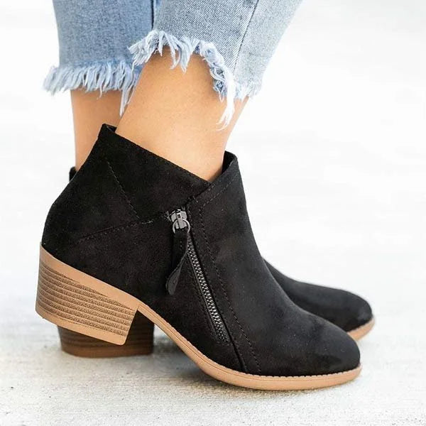 Bottines orthopédiques femme Luca — cuir véritable & confort avec soutien voûte