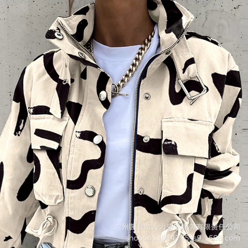 Martje | Blouson bomber femme court – Léger, col montant & style estival