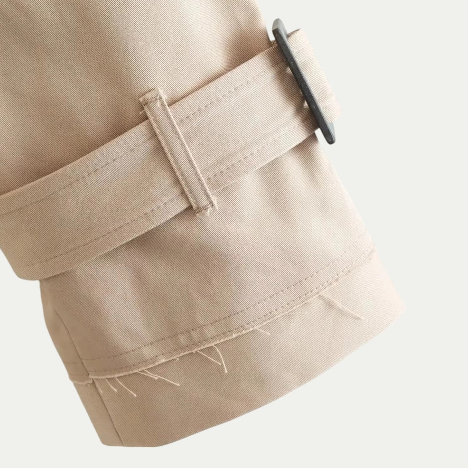 Trench-coat femme Mila – veste courte élégante avec ceinture & charme vintage