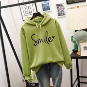 hoodie femme Ottelien — sweat à capuche confortable avec motif Smile