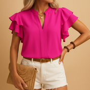 Elise | Blouse à Volants – Élégante, Confortable & Intemporelle