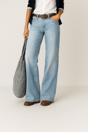Jean femme Majken taille haute — denim large tendance, coupe confortable & chic