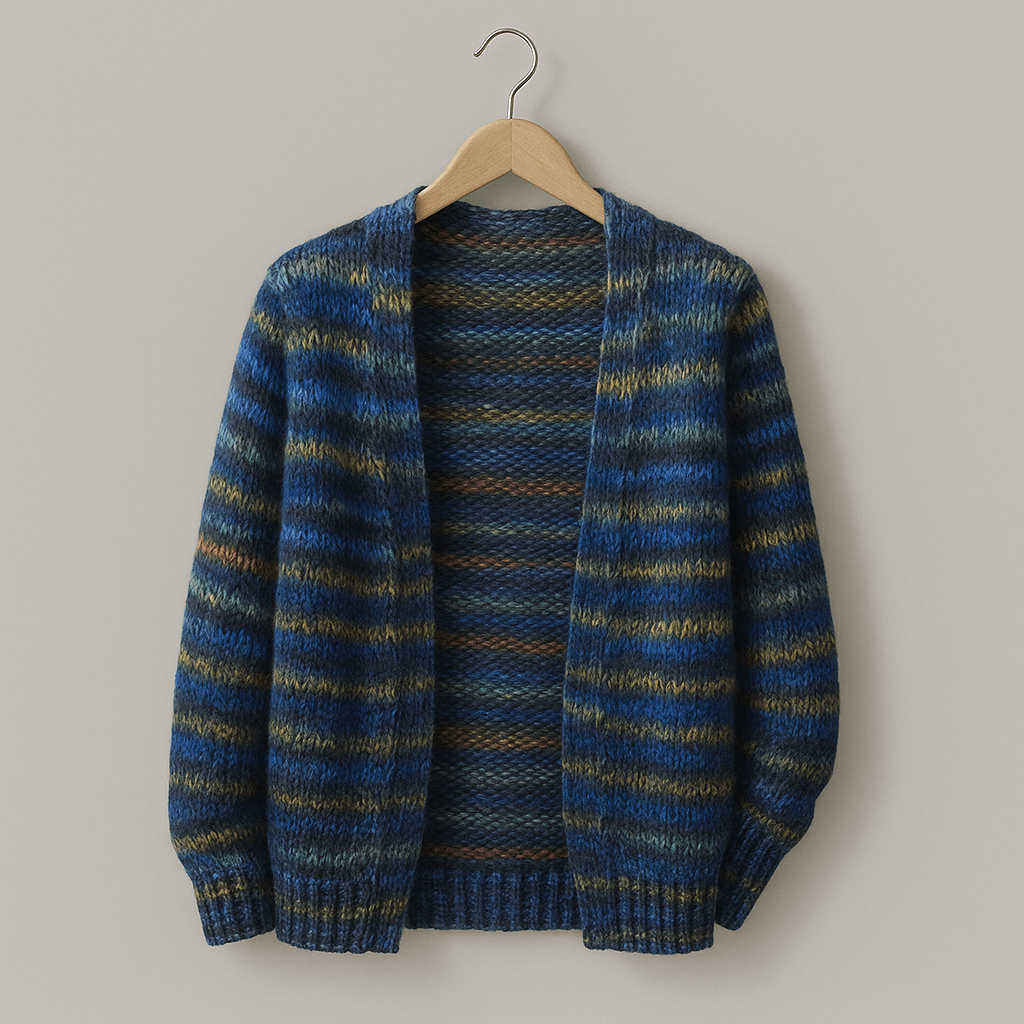 Cardigan femme Mette multicolore — gilet chaud en maille au style moderne & cosy